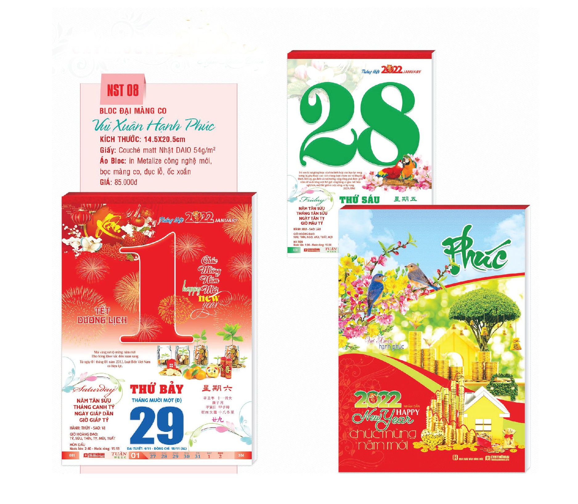 Đặt in lịch bloc BMT độc quyền theo yêu cầu giá rẻ tận xưởng