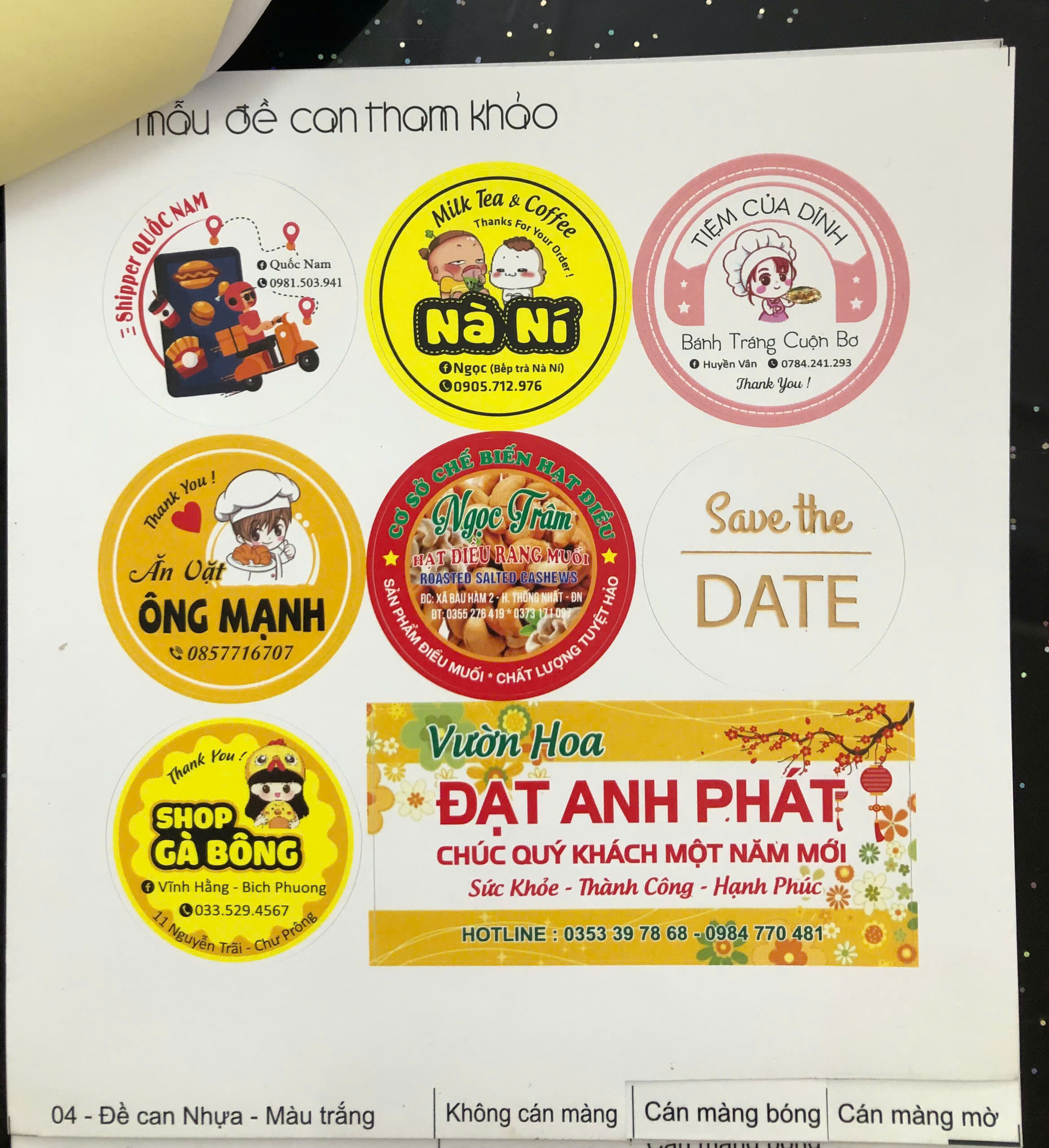 Thiết kế - in ấn tem nhãn sản phẩm đẹp và uy tín tại Đăk Lăk
