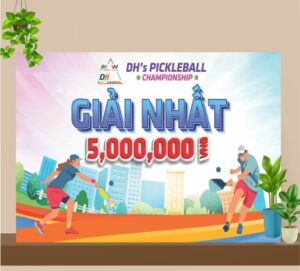 Bảng trao giải Pickleball BMT Daklak thiết kế theo yêu cầu