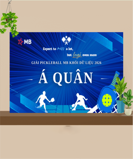 bảng trao giải Pickleball BMT Daklak 