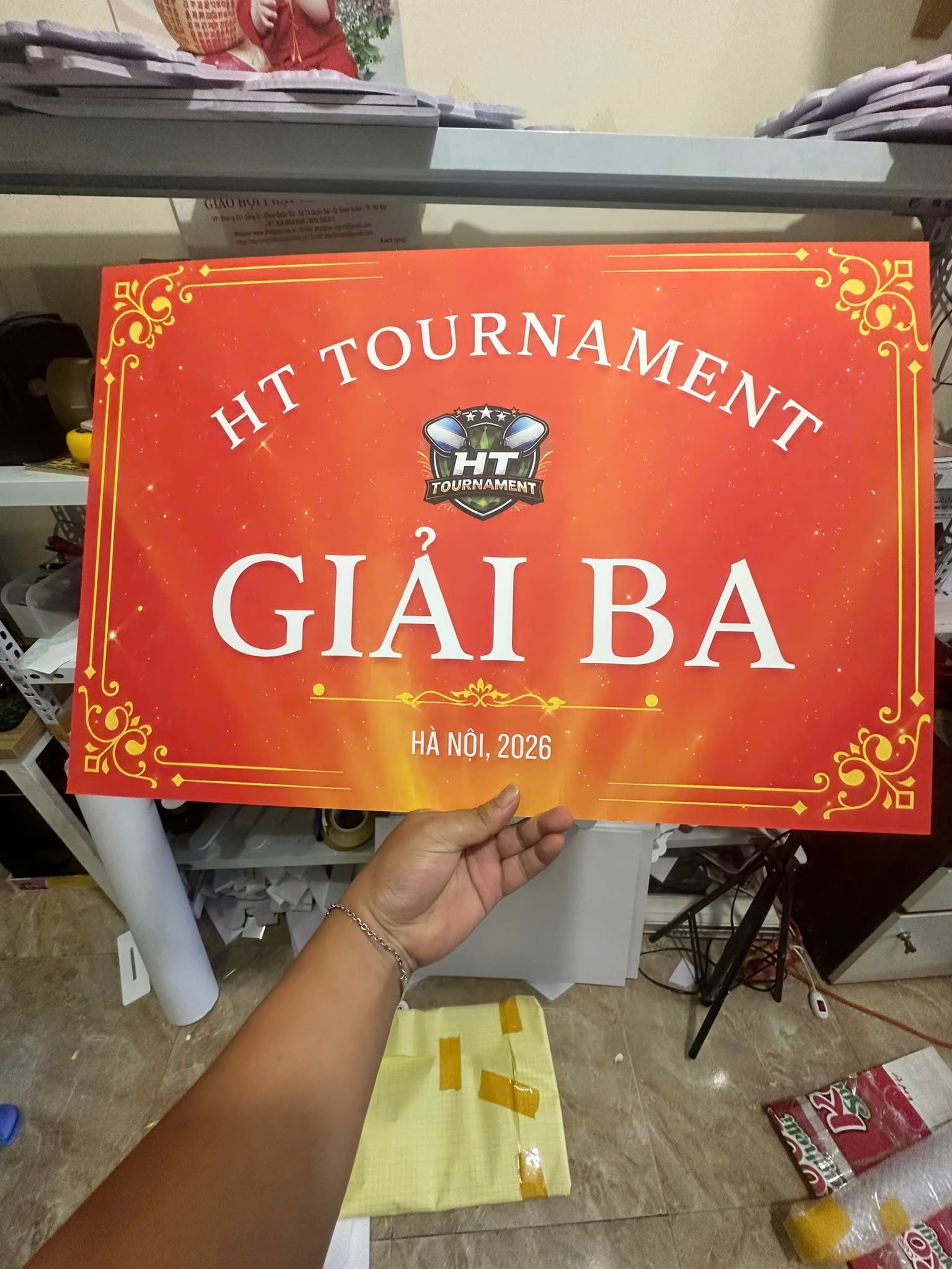 bảng trao giải Pickleball BMT Daklak