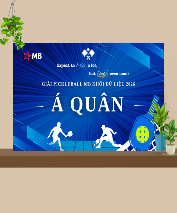 bảng trao giải Pickleball BMT Daklak