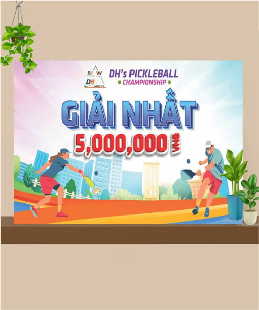 bảng trao giải Pickleball BMT Daklak